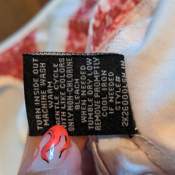 AMERICAN FLAG SEQUIN red white & blue festival tank 1X - Picture 12 of 13